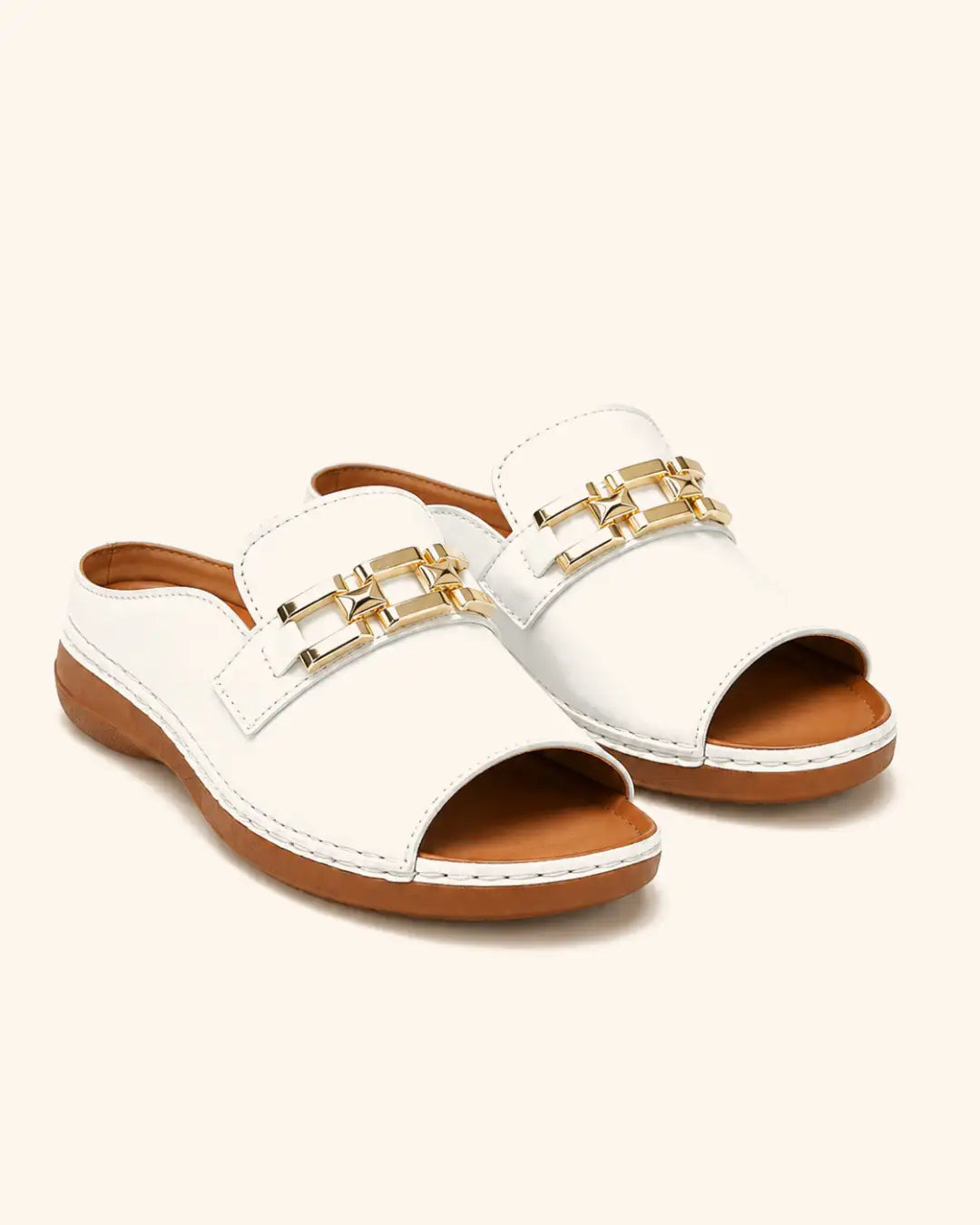 Romy | Sandalias Slide Planas