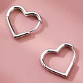 Pilar | Pendientes de Corazón en Acero Inoxidable