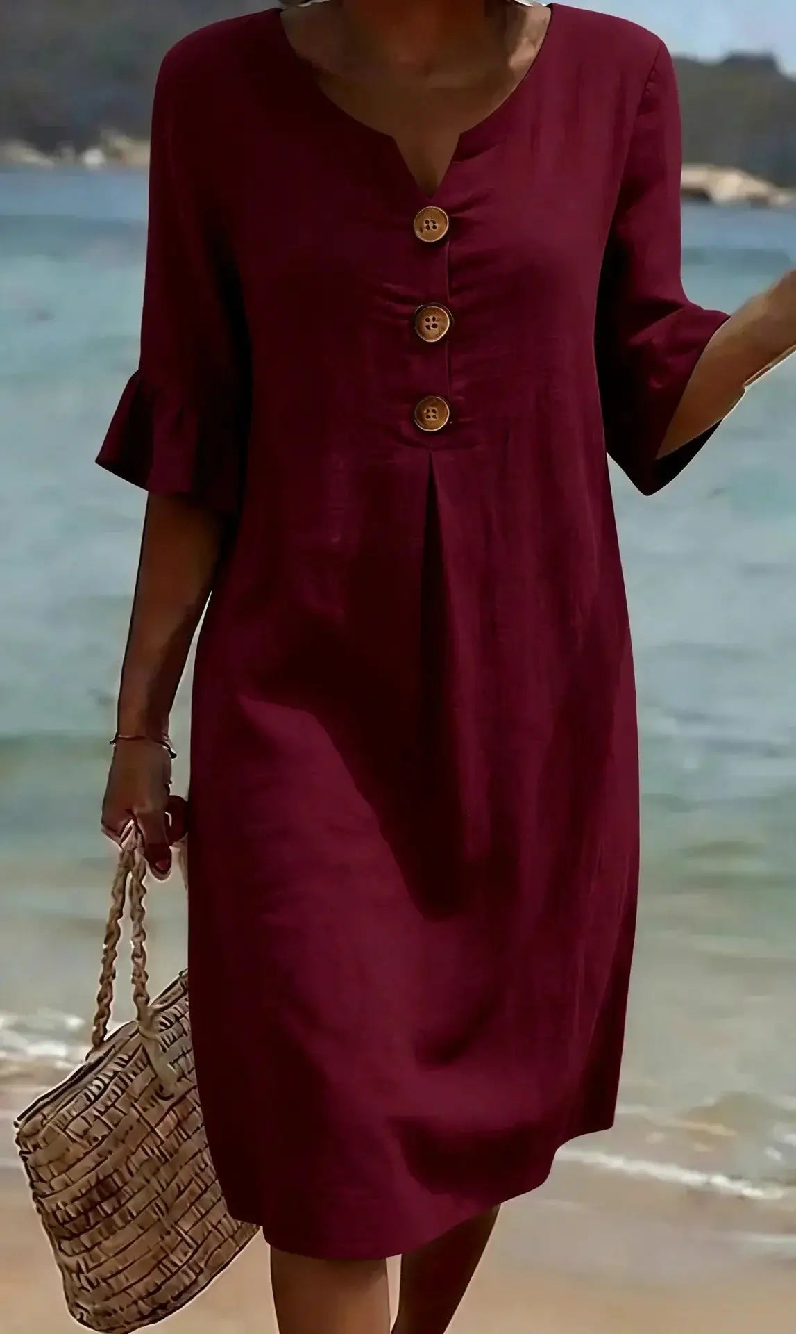 Formentera | Vestido de Lino Blanco