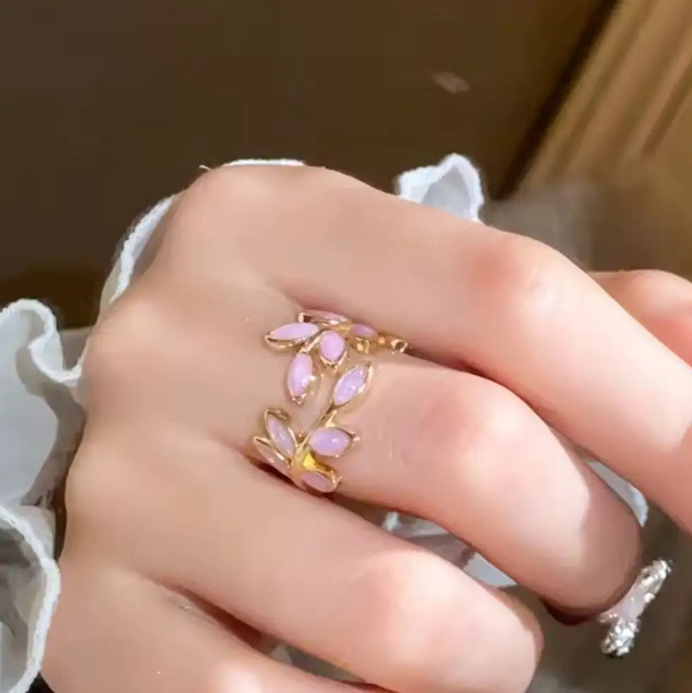 Rose Leaves | Anillo con Diseño de Hojas