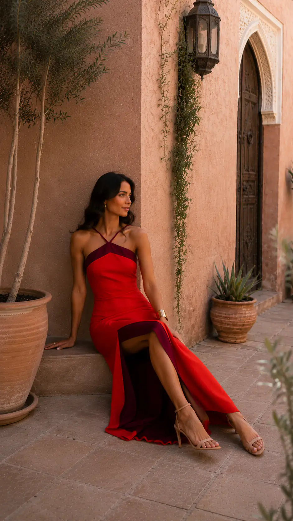 Tea | Vestido Oasis Rojo