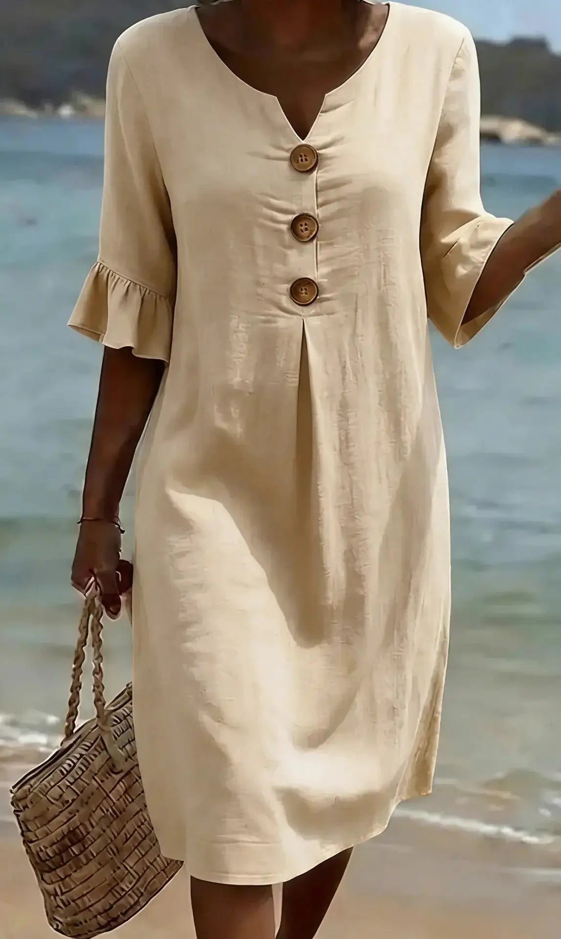 Formentera | Vestido de Lino Blanco