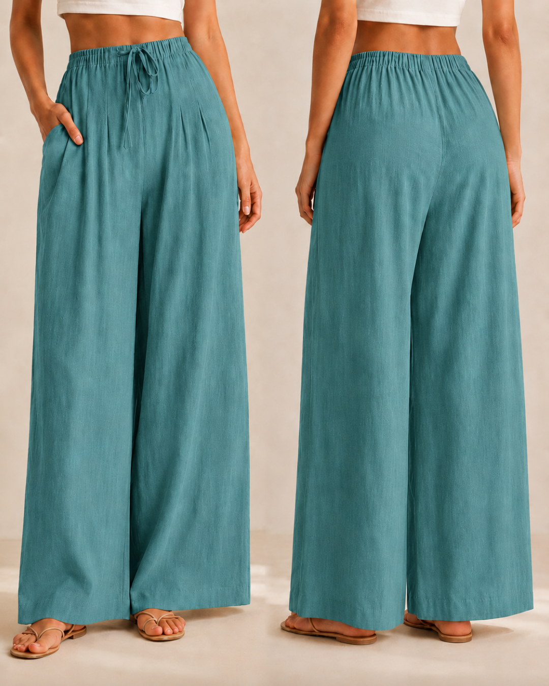 Lili™ —  Pantalón Palazzo de Lino Fresco