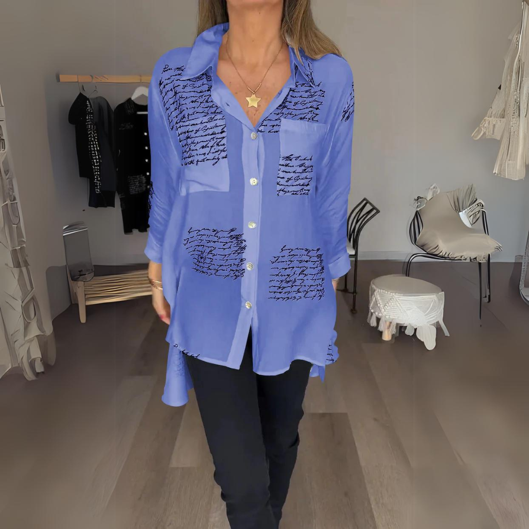 CAMISA LARGA CON BOTONES