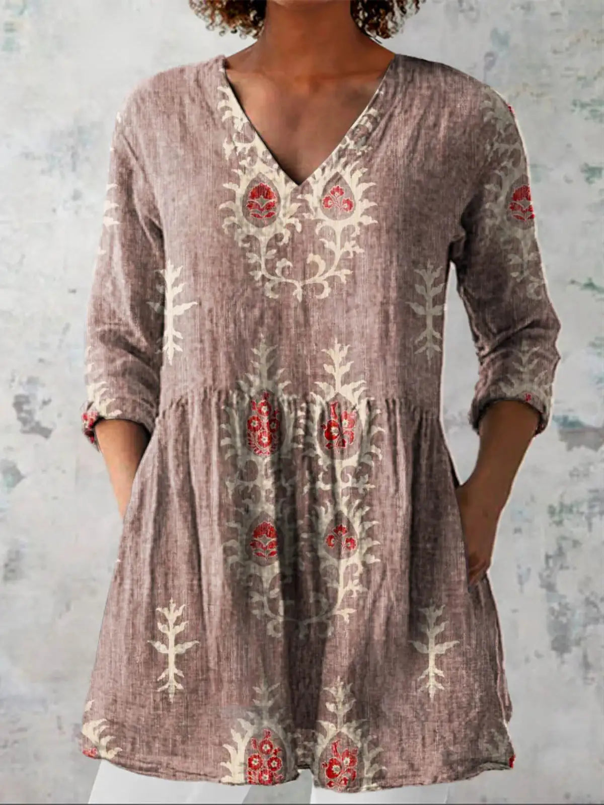 Blair | Camisa larga con estampado expresivo