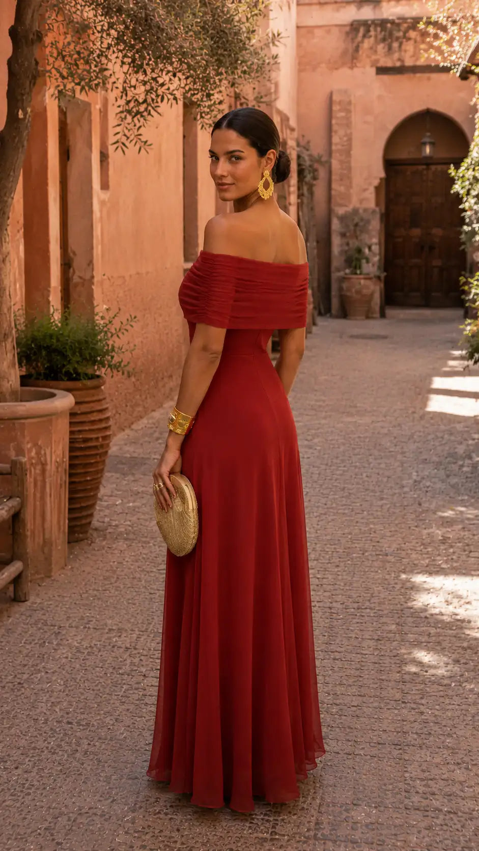 Viola | Vestido de Toledo Terracota