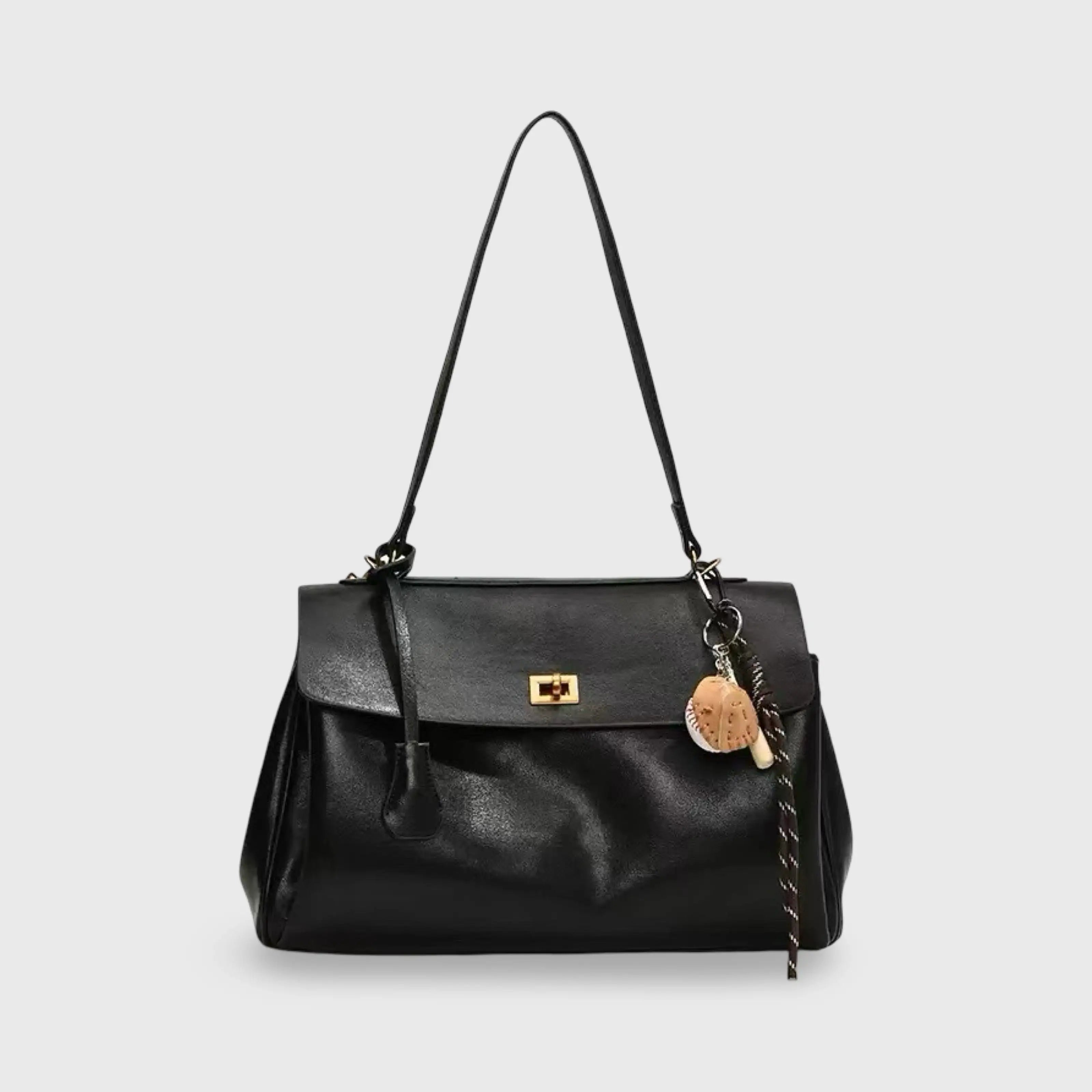 Ciara | Bolso de Mano Vintage con Herrajes Dorados