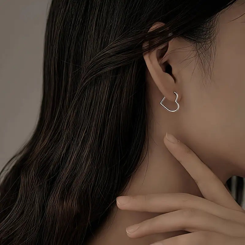 Pilar | Pendientes de Corazón en Acero Inoxidable