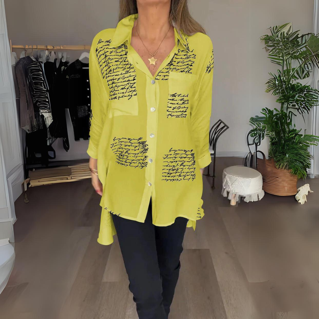 CAMISA LARGA CON BOTONES