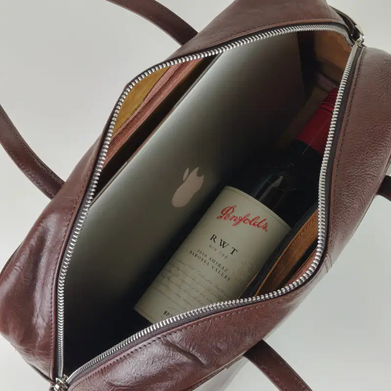 Piel | Bolso Tote Estructurado con Flor