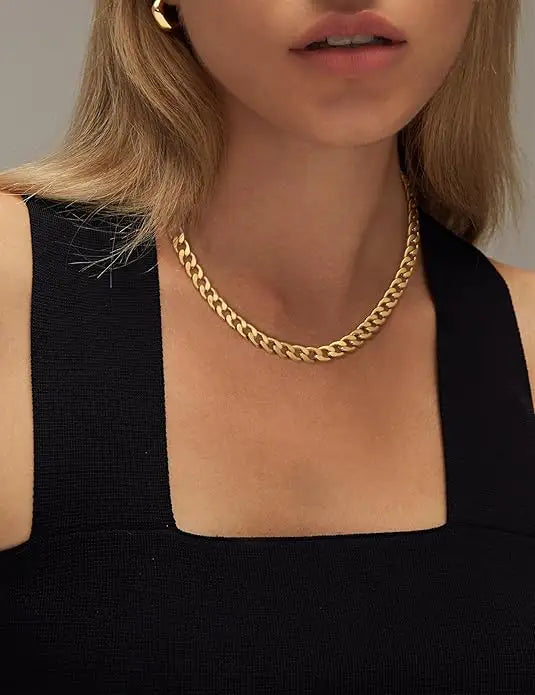 Leonor | Collar Chunky de Eslabones Cubanos
