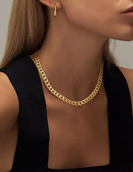 Leonor | Collar Chunky de Eslabones Cubanos