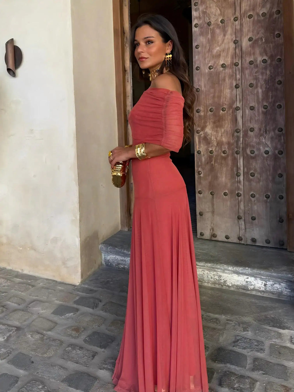 Toledo | Vestido Maxi de un Hombro en Malla