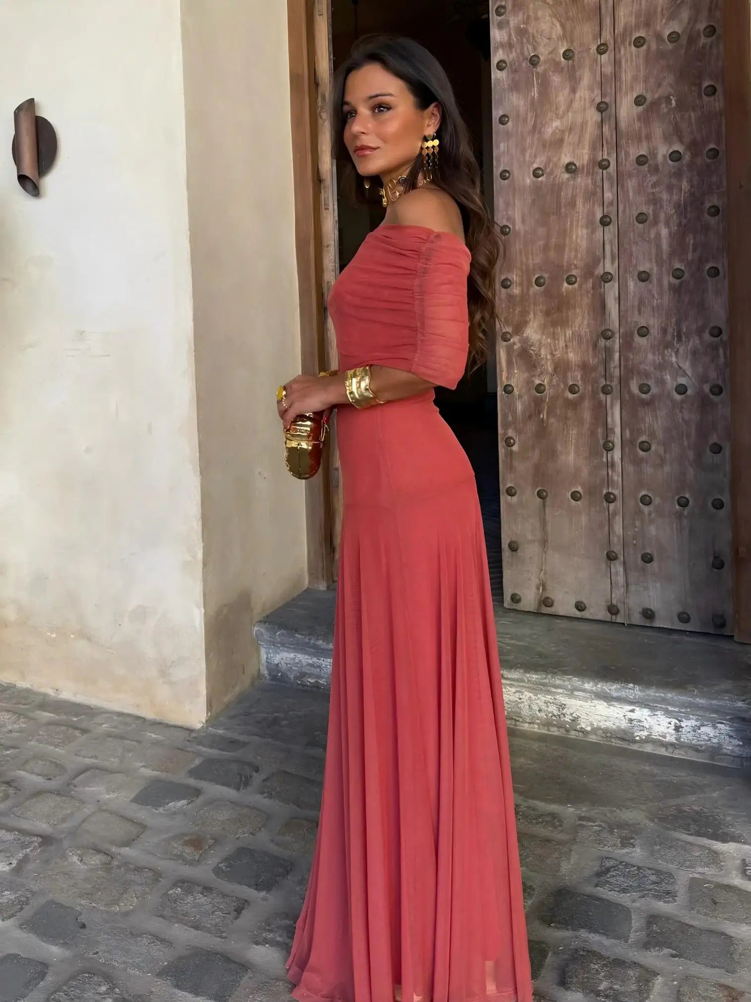 Toledo | Vestido Maxi de un Hombro en Malla