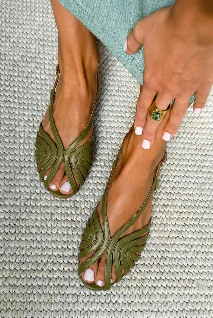 Jimena | Sandalias Negras con Correa