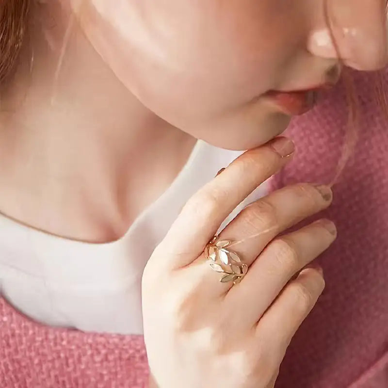 Rose Leaves | Anillo con Diseño de Hojas