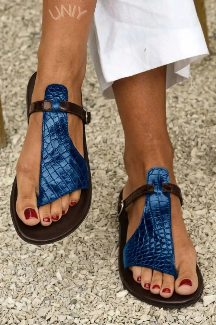 Pilar | Sandalias de Piel con Hebilla