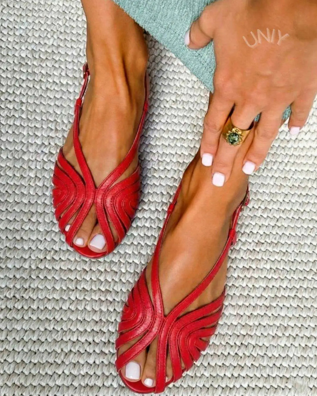 Jimena | Sandalias Negras con Correa