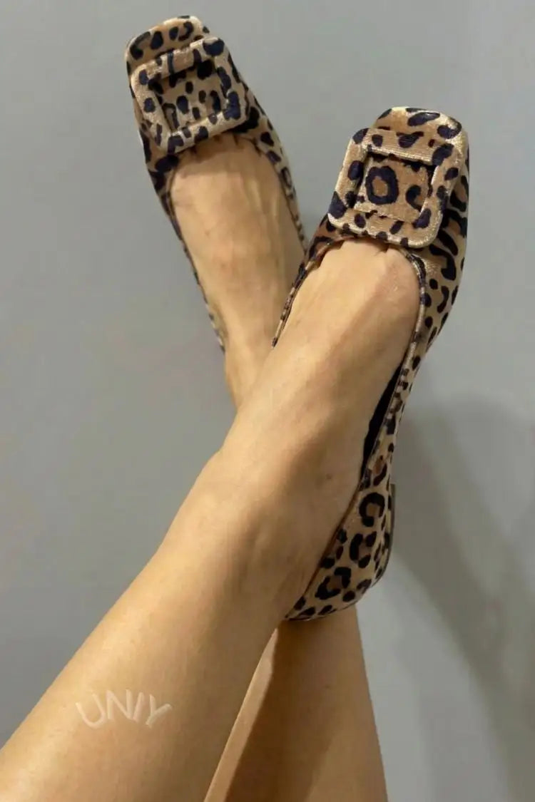 Flor | Bailarinas de Terciopelo con Hebilla