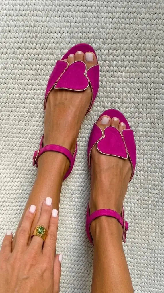 Nerea | Sandalias Rosas con Correa