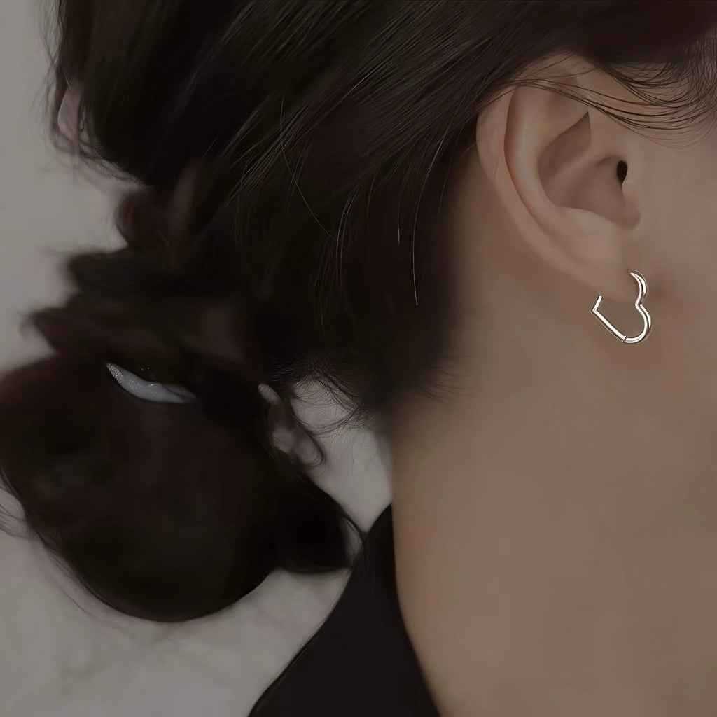 Pilar | Pendientes de Corazón en Acero Inoxidable