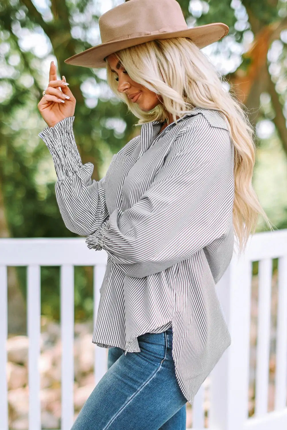 Jara | Camisa Oversize de Rayas en Tejido Ligero