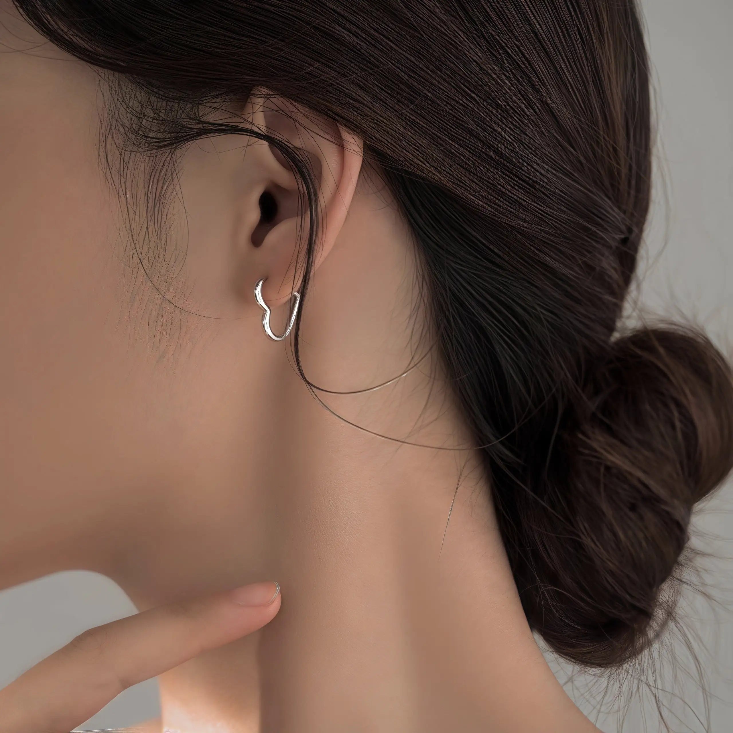 Pilar | Pendientes de Corazón en Acero Inoxidable