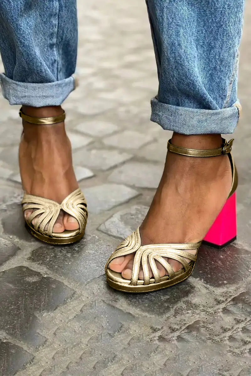 Sonia | Tacones Color Block con Hebilla