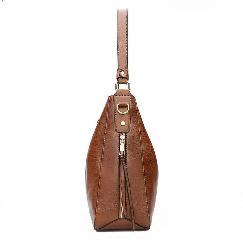 Chiara | Bolso Hobo de Piel de Lujo Antirrobo con Cartera Pequeña