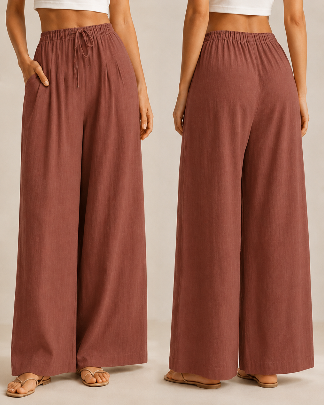 Lili™ —  Pantalón Palazzo de Lino Fresco