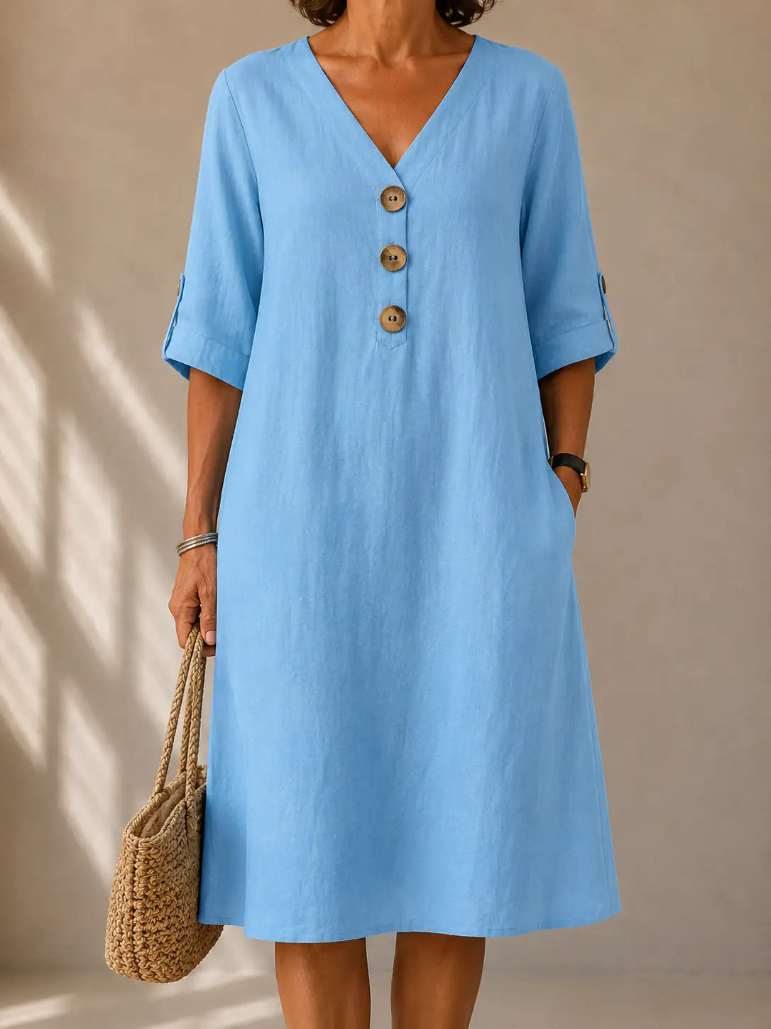 Amelia™ | Vestido con Botones