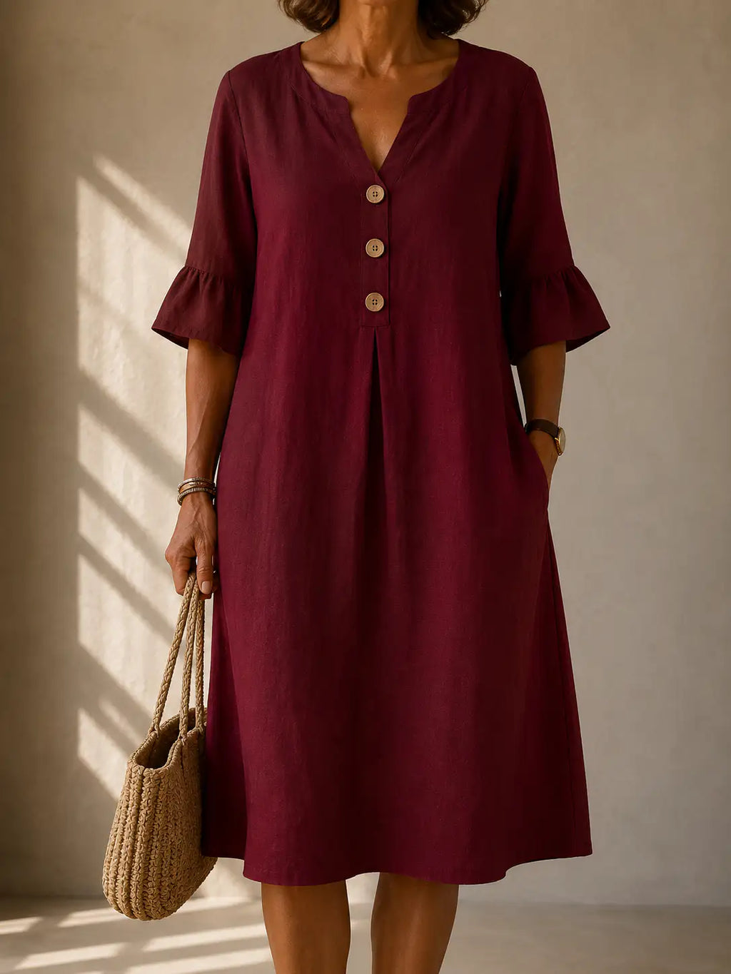 Clara™ | Vestido con Botones