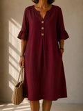 Clara™ | Vestido con Botones