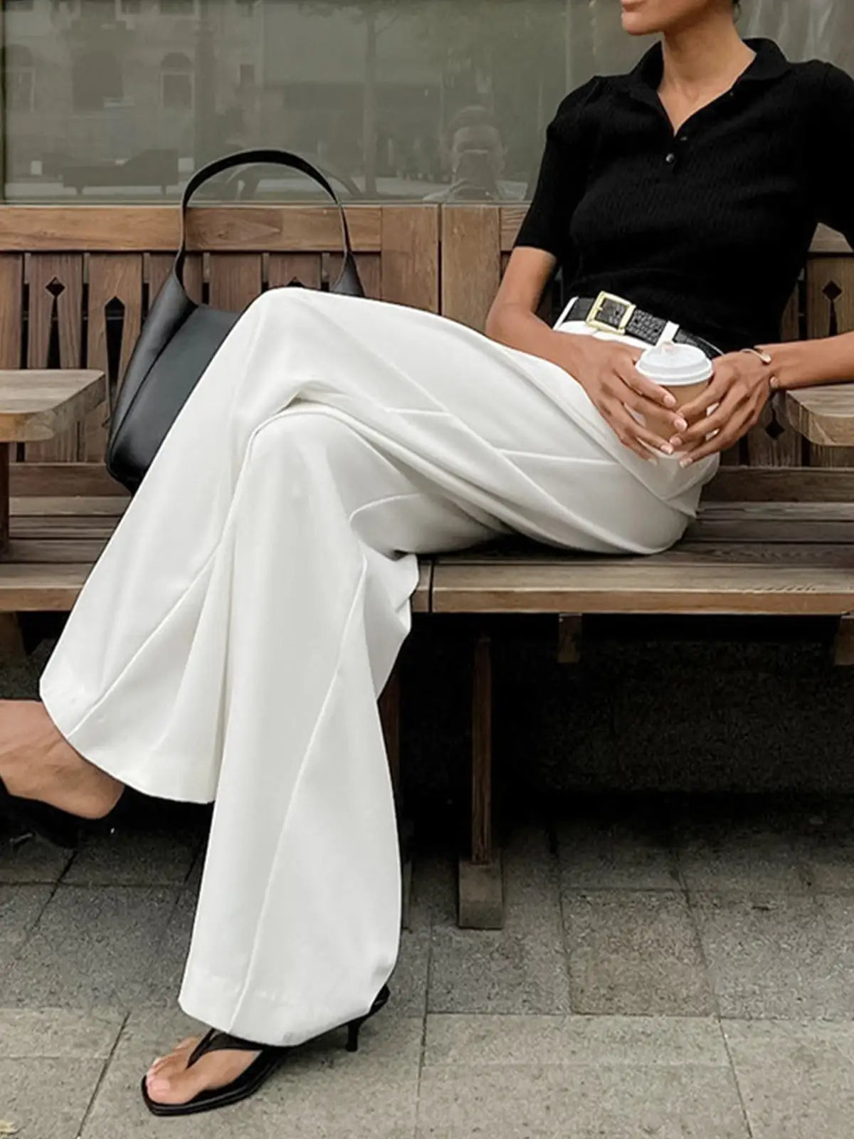 Renata | Pantalones Anchos sin Cinturón