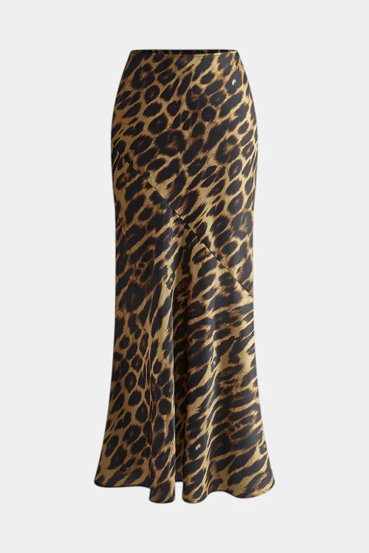 Elba | Falda Larga con Estampado Animal Print