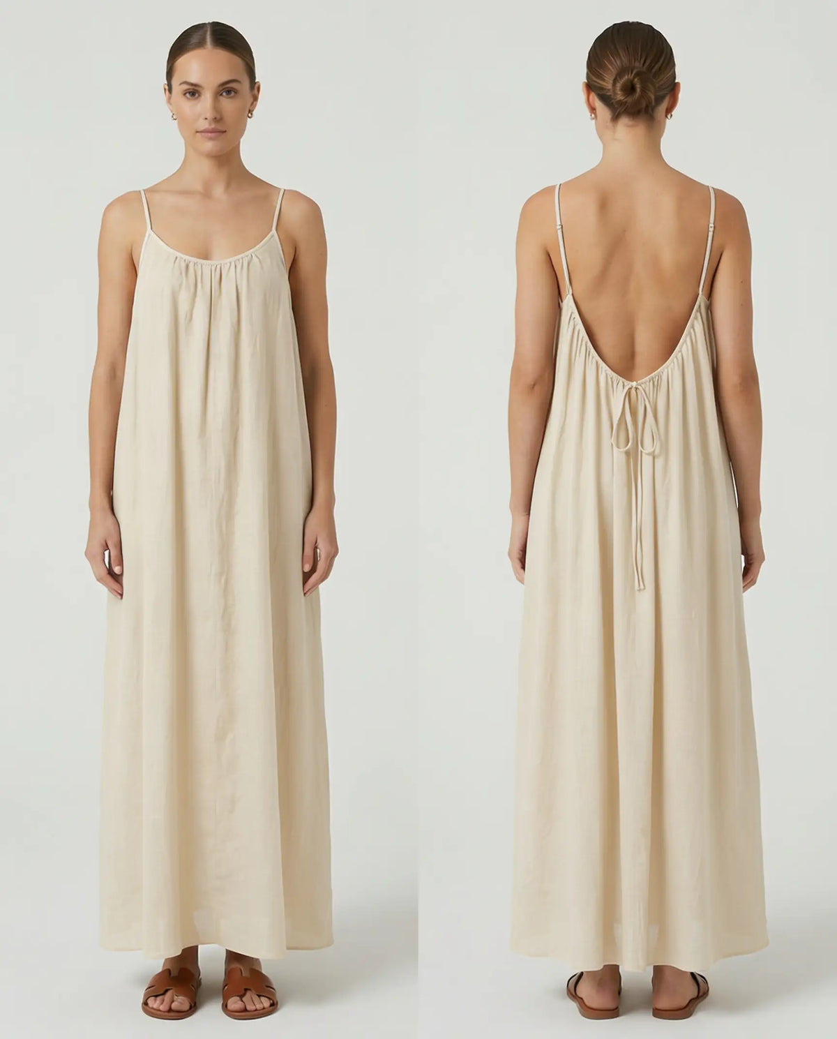 Rita | Vera™ Vestido Fluido de Espalda Abierta