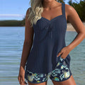 Carla | Tankini de Rayas con Short de Playa