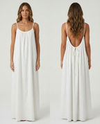 Vera™ Vestido Fluido de Espalda Abierta