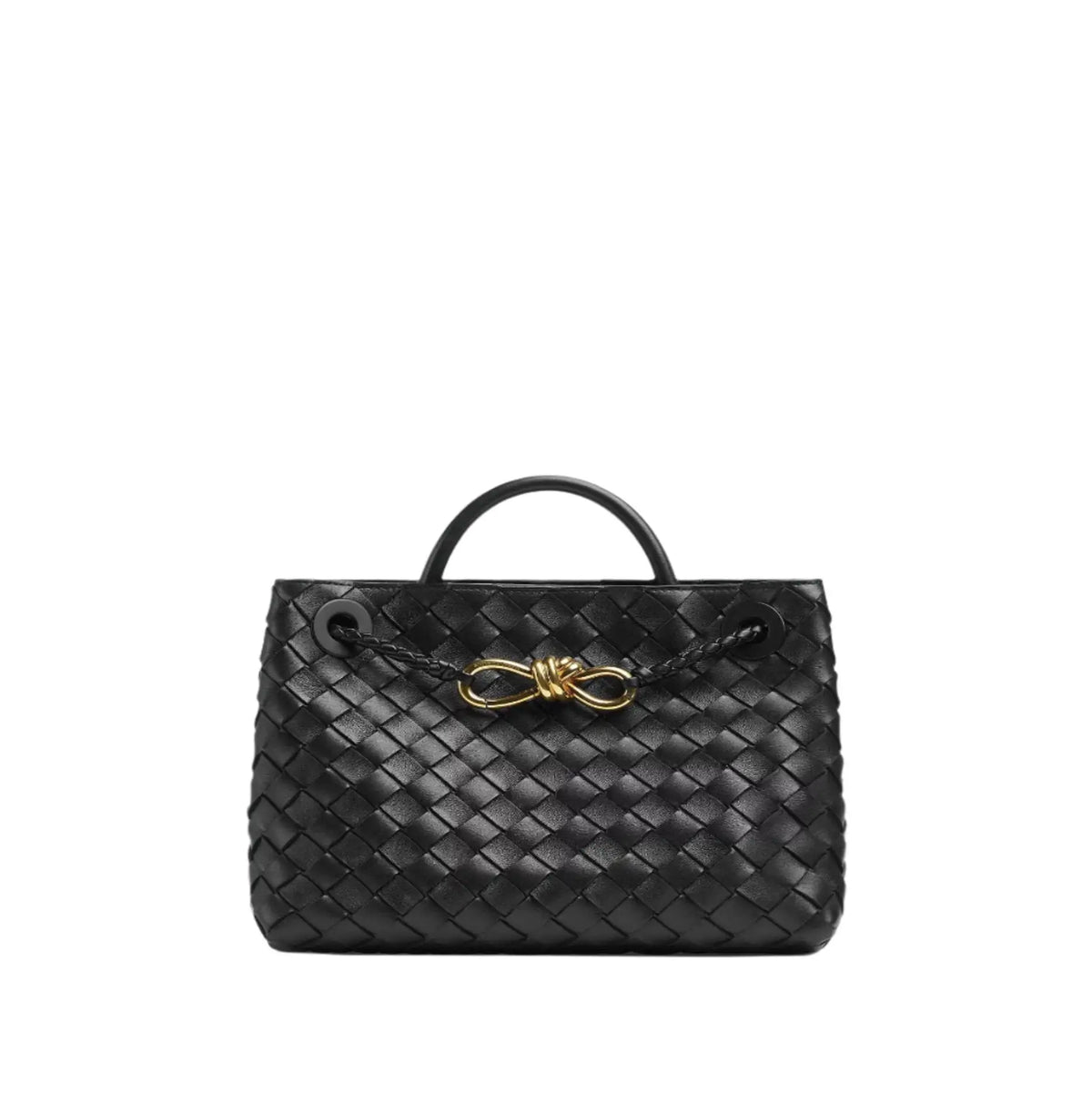 Mini Shopper Trenzado con Lazo | Bolso de Mano