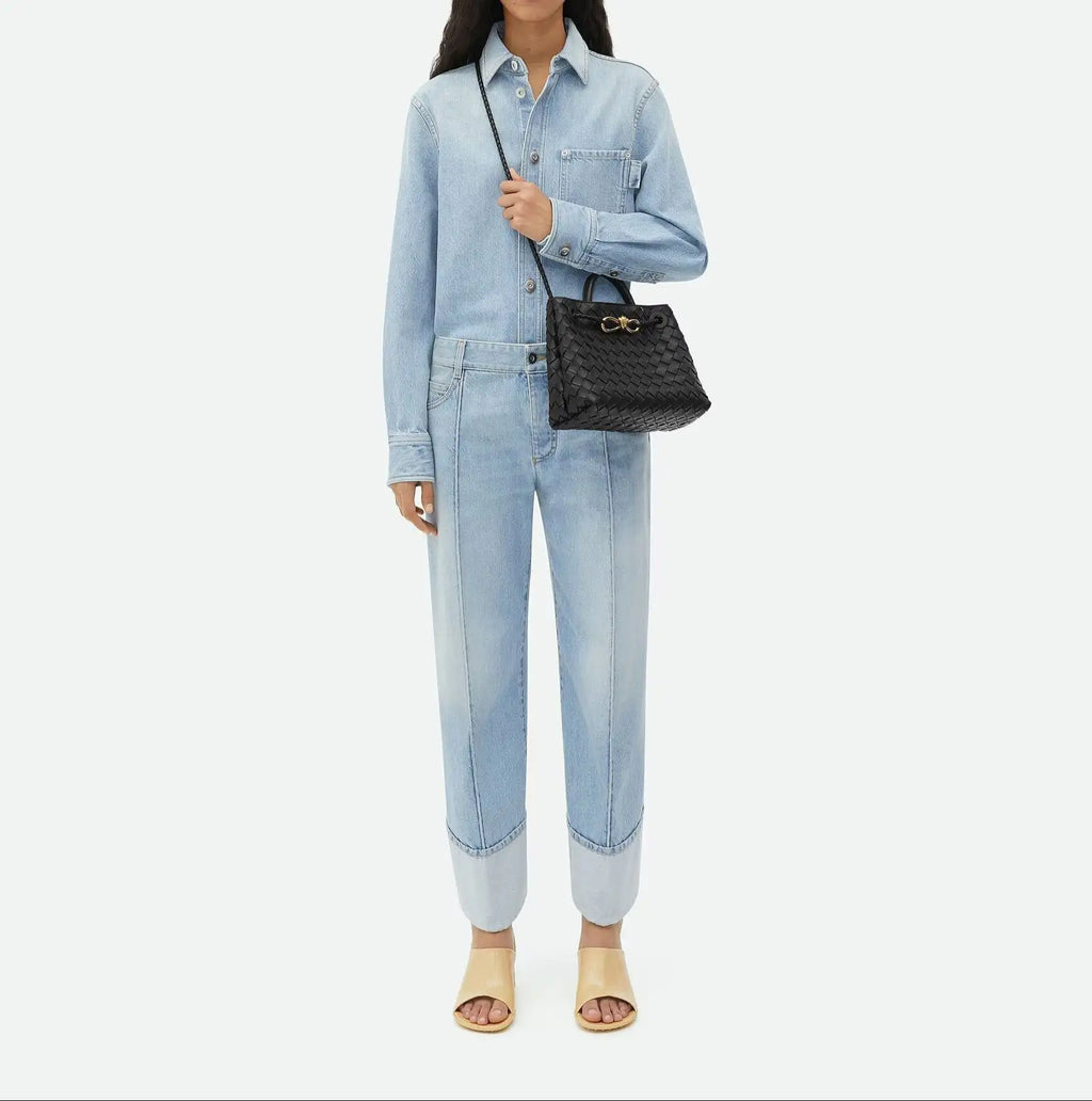 Mini Shopper Trenzado con Lazo | Bolso de Mano