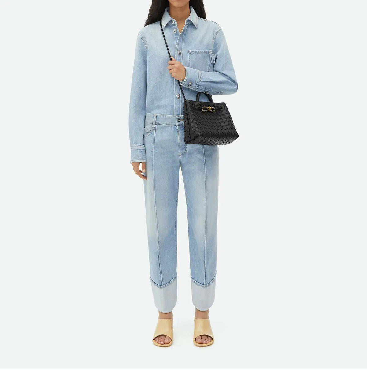 Mini Shopper Trenzado con Lazo | Bolso de Mano