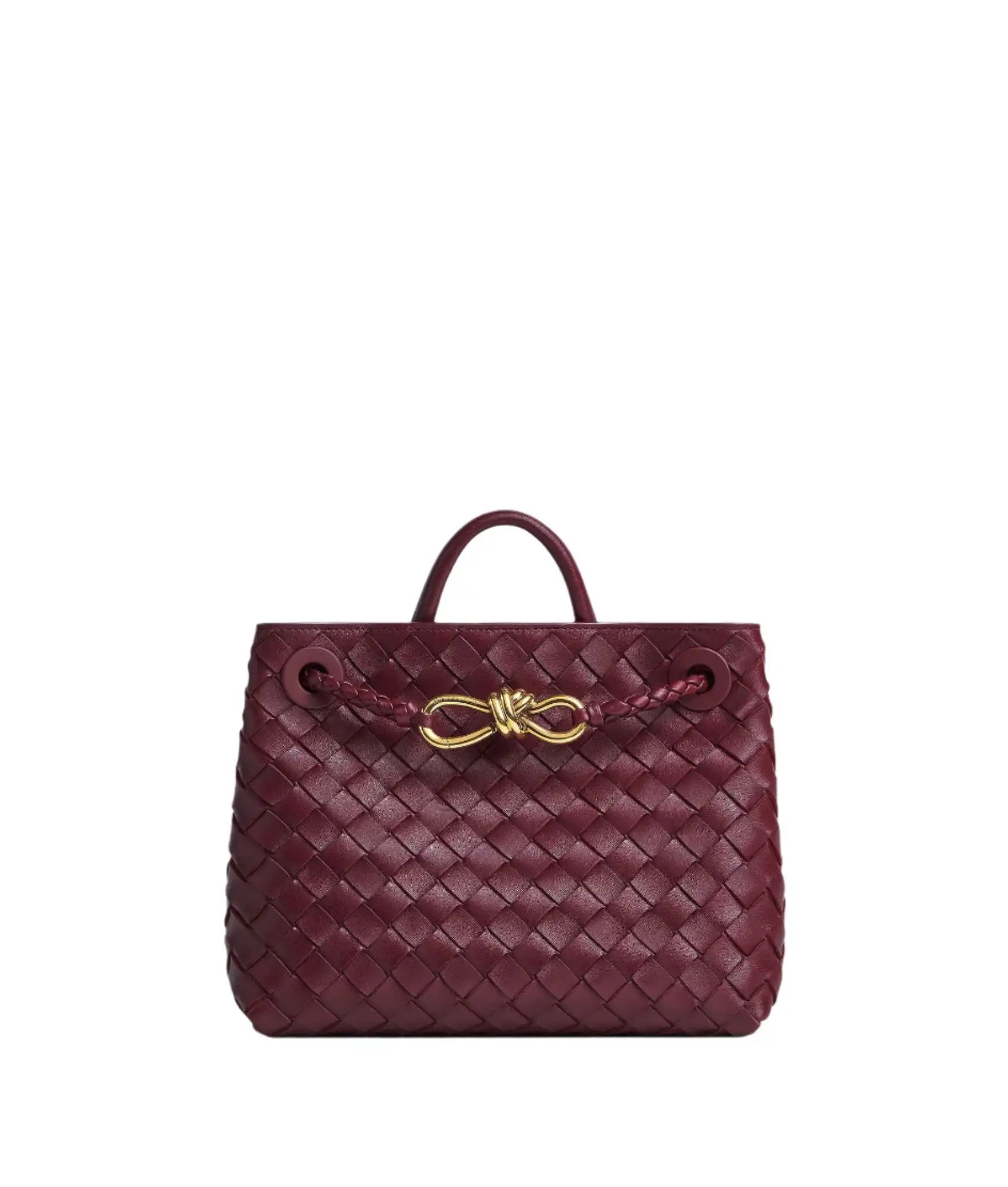 Mini Shopper Trenzado con Lazo | Bolso de Mano