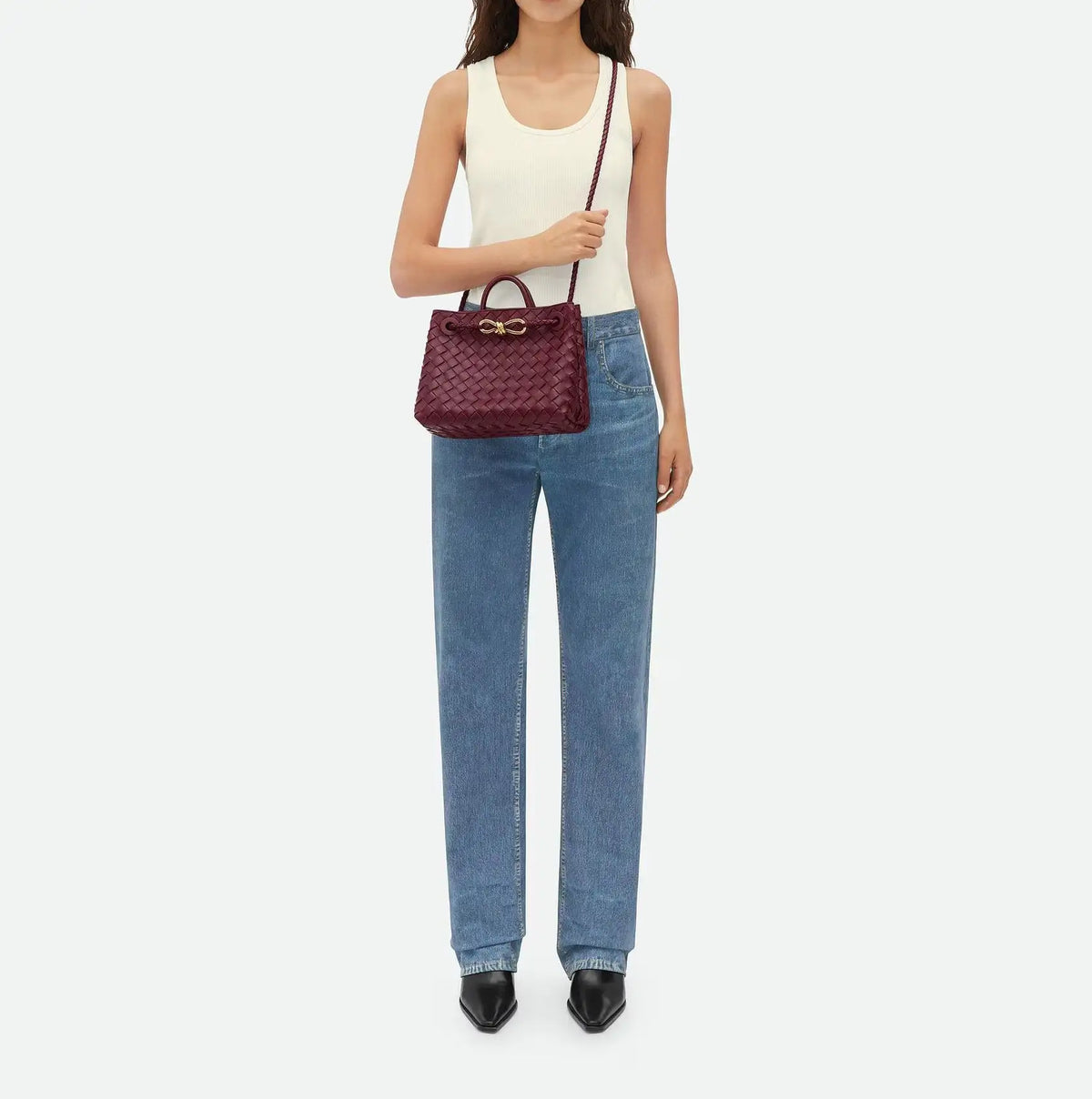 Mini Shopper Trenzado con Lazo | Bolso de Mano