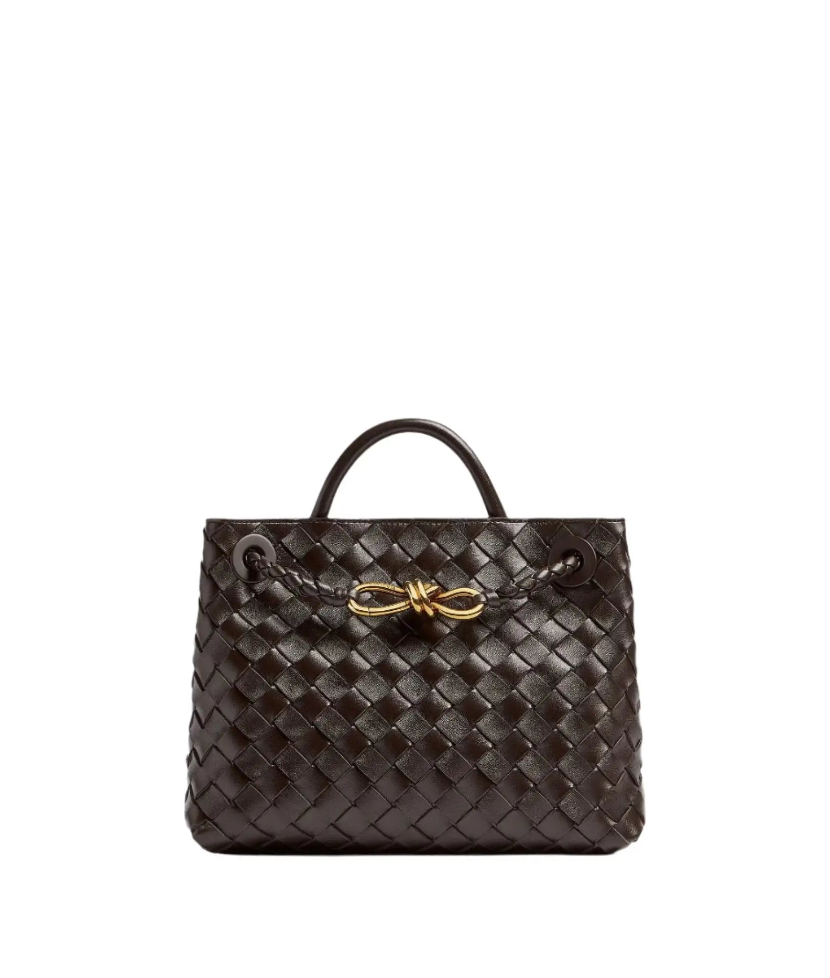 Mini Shopper Trenzado con Lazo | Bolso de Mano