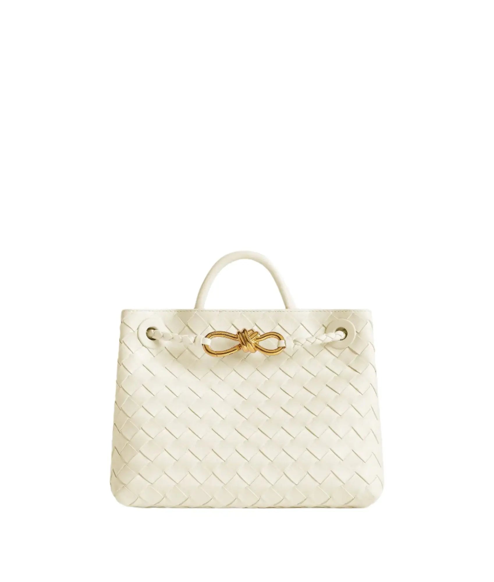 Mini Shopper Trenzado con Lazo | Bolso de Mano