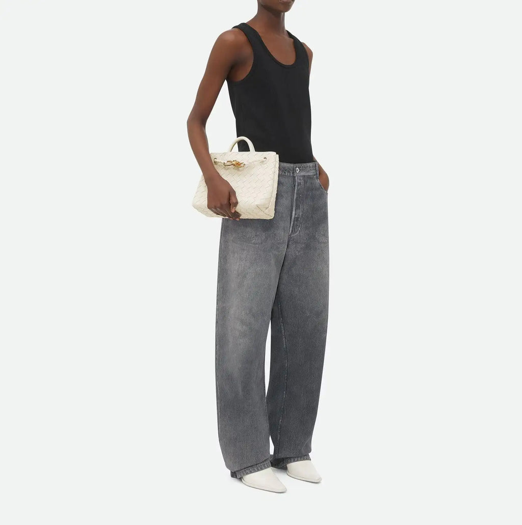 Mini Shopper Trenzado con Lazo | Bolso de Mano