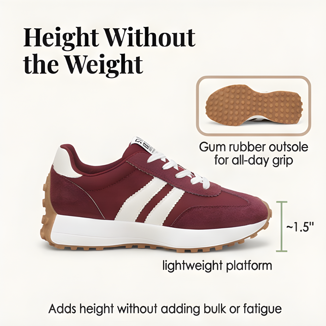 Julia | Zapatilla Retro de Ante Sintético