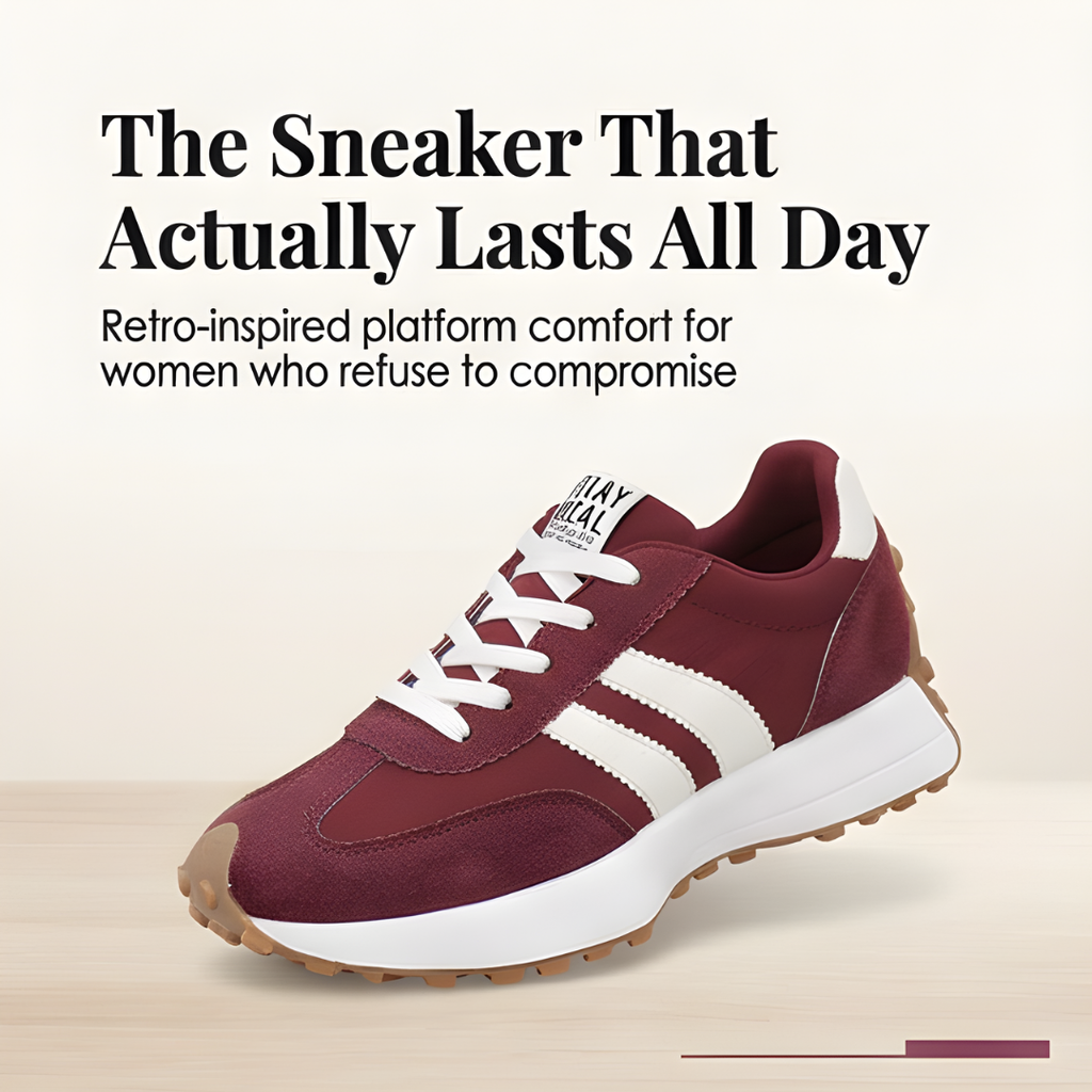 Julia | Zapatilla Retro de Ante Sintético