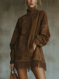 María | Vestido Elegante con Flecos
