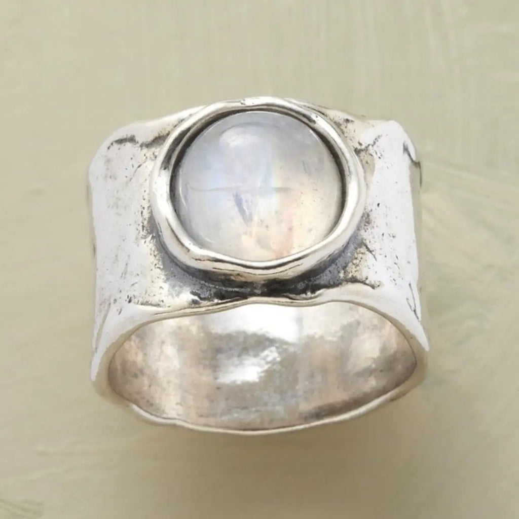 Reyes | Anillo Boho de Piedra Lunar